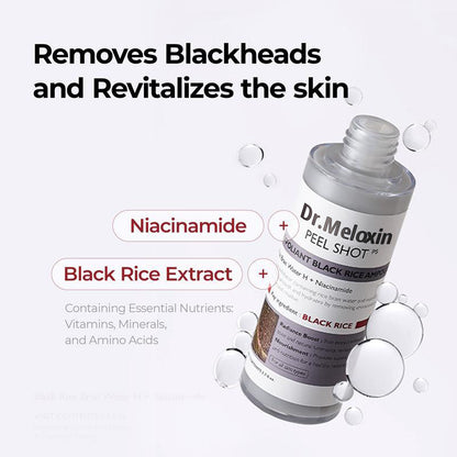 🕒PeelShot Glow Rice Ampoule Duo