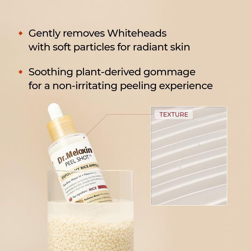 🕒PeelShot Glow Rice Ampoule Duo