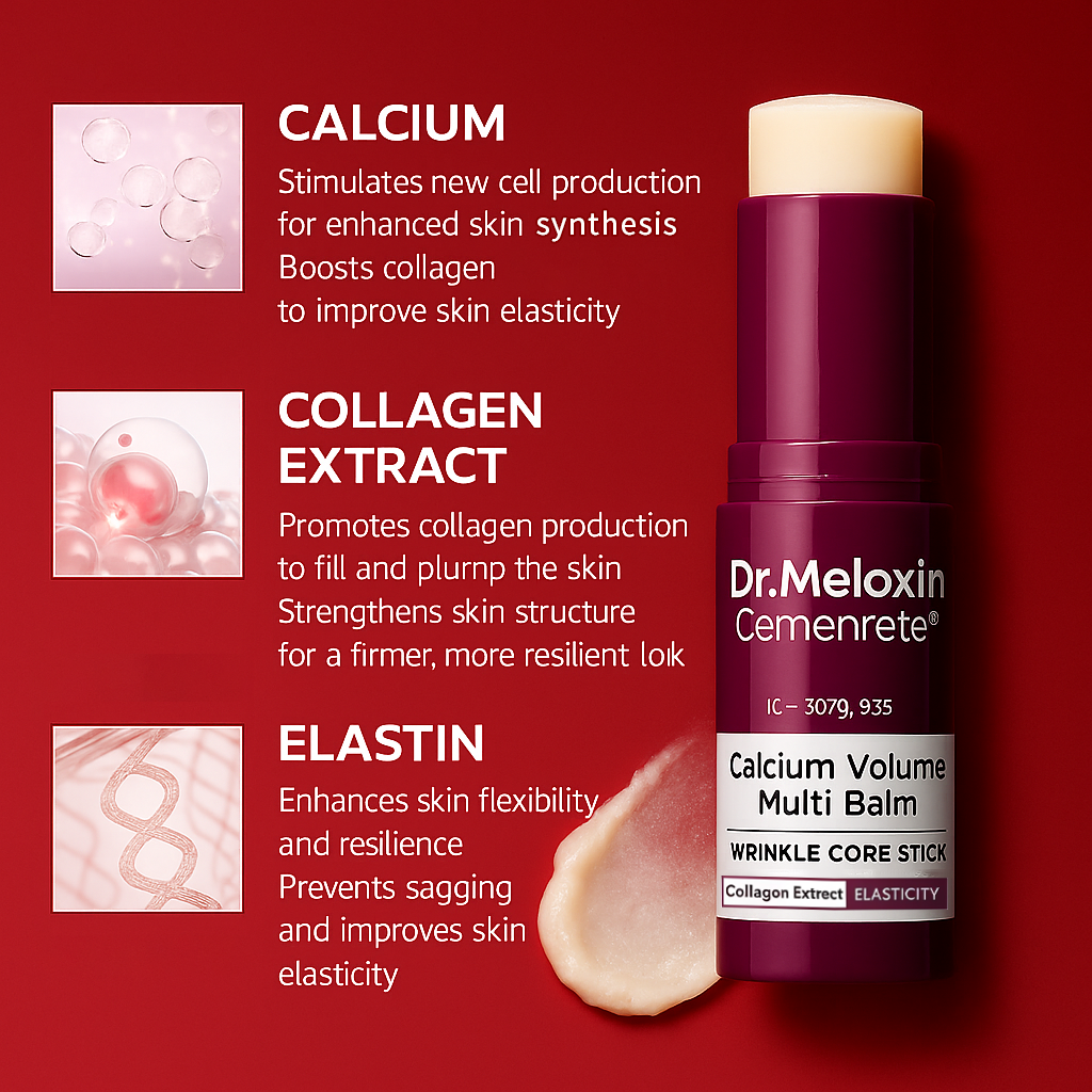 [Dr.Meloxin Official] 🚨50%OFF🚨Cemenrete Calcium Multi Balm | Anti-aging, Sagging, Wrinkles | Korean Cosmetics(Buy3 & Free shipping)