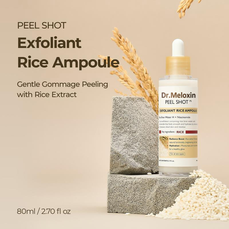 🕒PeelShot Glow Rice Ampoule Duo