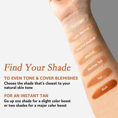 🕒Only 3 Hours Left🕒60% OFF!CC+ NudeGlow Foundation SPF40 – Flawless Base + Sunscreen + Niacinamide – FREE Luxe Brush!