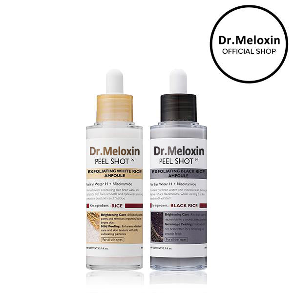 🕒PeelShot Glow Rice Ampoule Duo