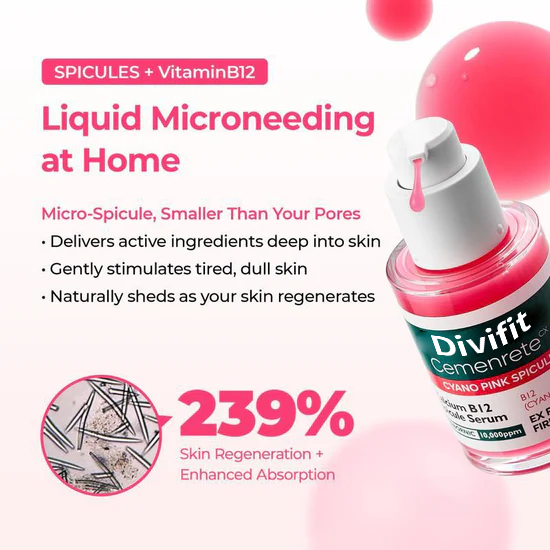 [Divifit]🕒Lumi Pore & Spot Care Duo | Shrinks Pores & Fades Blemish Marks | Cyano Pink Spicule Serum + Picotonic Shot Ampoule  [🕒Limited Time Offer]