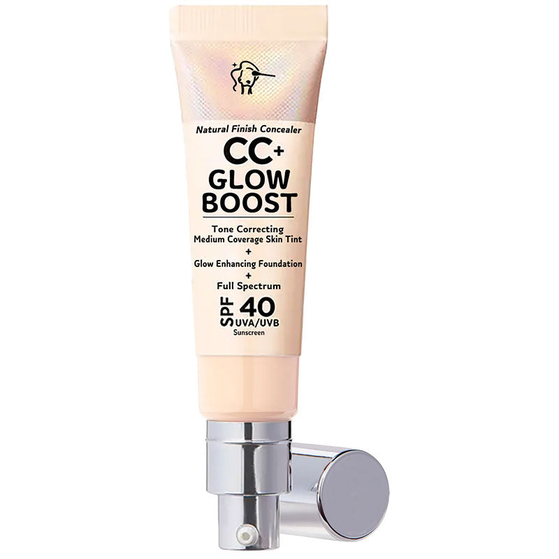 🕒Only 3 Hours Left🕒60% OFF!CC+ NudeGlow Foundation SPF40 – Flawless Base + Sunscreen + Niacinamide – FREE Luxe Brush!