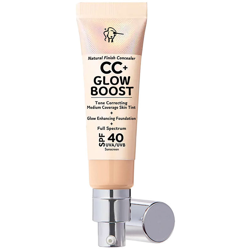 🕒Only 3 Hours Left🕒60% OFF!CC+ NudeGlow Foundation SPF40 – Flawless Base + Sunscreen + Niacinamide – FREE Luxe Brush!