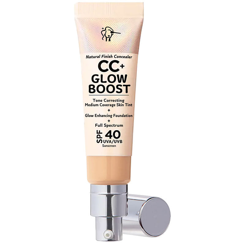 🕒Only 3 Hours Left🕒60% OFF!CC+ NudeGlow Foundation SPF40 – Flawless Base + Sunscreen + Niacinamide – FREE Luxe Brush!