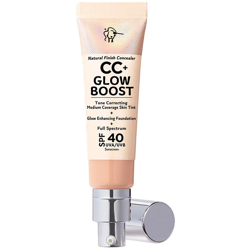 🕒Only 3 Hours Left🕒60% OFF!CC+ NudeGlow Foundation SPF40 – Flawless Base + Sunscreen + Niacinamide – FREE Luxe Brush!