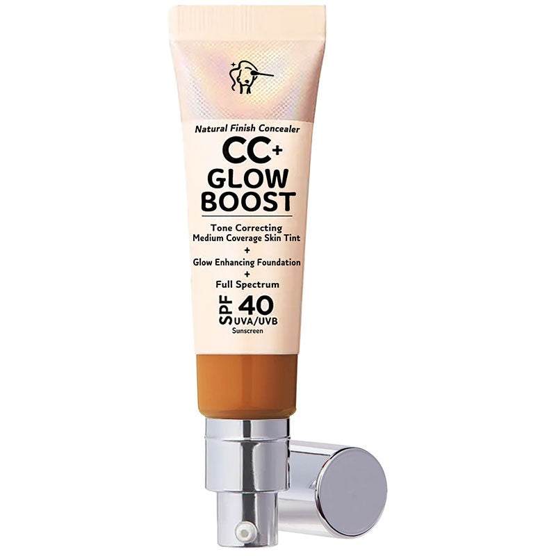 🕒Only 3 Hours Left🕒60% OFF!CC+ NudeGlow Foundation SPF40 – Flawless Base + Sunscreen + Niacinamide – FREE Luxe Brush!