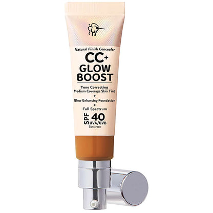 🕒Only 3 Hours Left🕒60% OFF!CC+ NudeGlow Foundation SPF40 – Flawless Base + Sunscreen + Niacinamide – FREE Luxe Brush!
