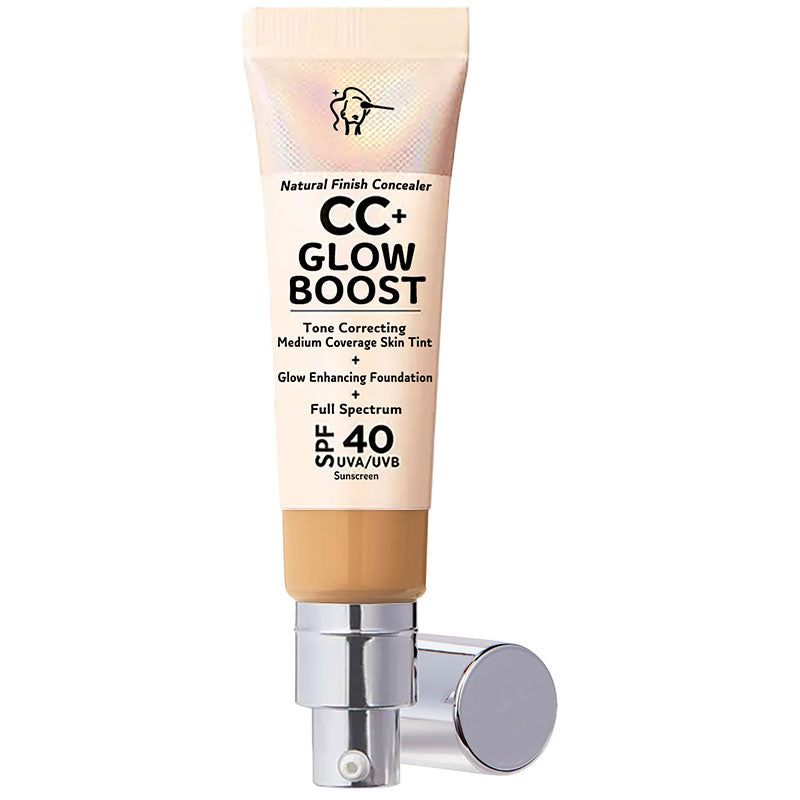 🕒Only 3 Hours Left🕒60% OFF!CC+ NudeGlow Foundation SPF40 – Flawless Base + Sunscreen + Niacinamide – FREE Luxe Brush!