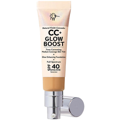 🕒Only 3 Hours Left🕒60% OFF!CC+ NudeGlow Foundation SPF40 – Flawless Base + Sunscreen + Niacinamide – FREE Luxe Brush!