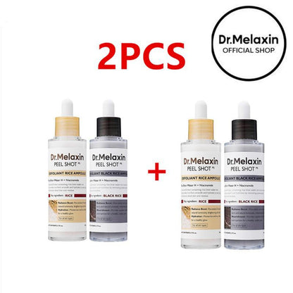 🕒PeelShot Glow Rice Ampoule Duo