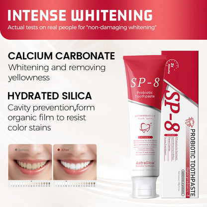 🕒SP-8 Hydroxyapatite and Probiotic Whitening Toothpaste
